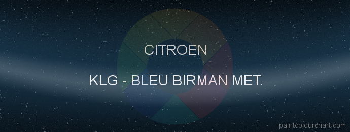Citroen paint KLG Bleu Birman Met.