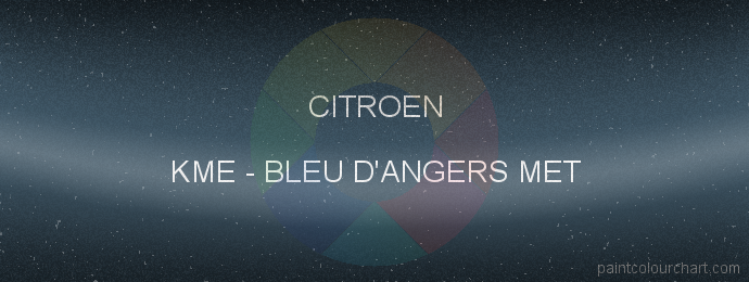 Citroen paint KME Bleu D'angers Met