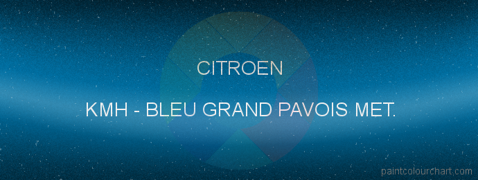 Citroen paint KMH Bleu Grand Pavois Met.