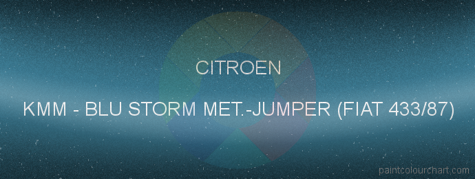 Citroen paint KMM Blu Storm Met.-jumper (fiat 433/87)