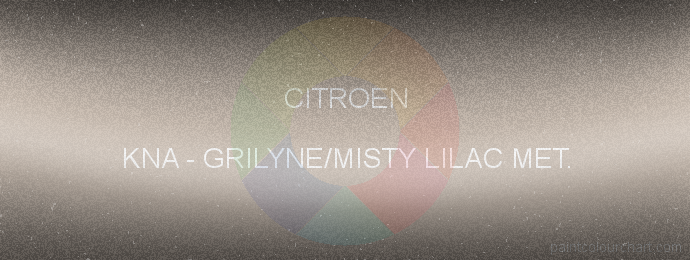 Citroen paint KNA Grilyne/misty Lilac Met.