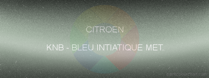 Citroen paint KNB Bleu Intiatique Met.
