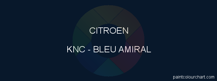 Citroen paint KNC Bleu Amiral