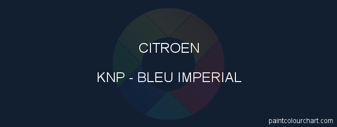 Citroen paint KNP Bleu Imperial