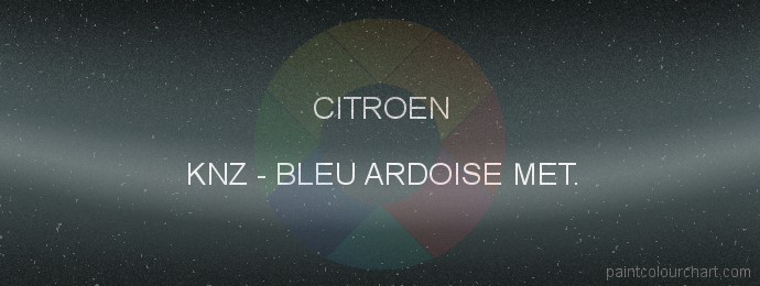 Citroen paint KNZ Bleu Ardoise Met.