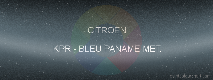 Citroen paint KPR Bleu Paname Met.