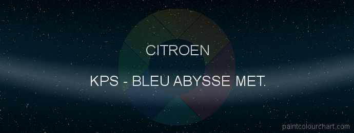 Citroen paint KPS Bleu Abysse Met.