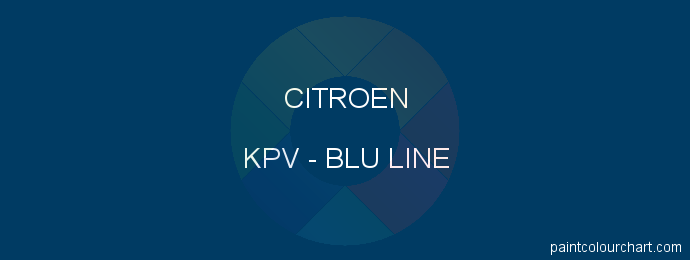 Citroen paint KPV Blu Line