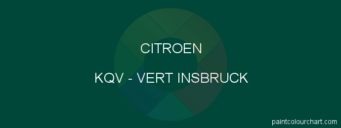 Citroen paint KQV Vert Insbruck