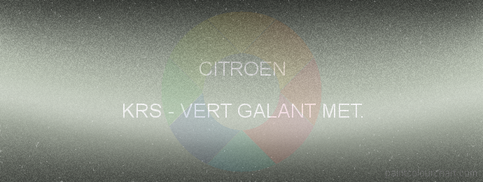Citroen paint KRS Vert Galant Met.