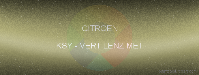 Citroen paint KSY Vert Lenz Met.
