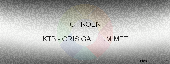Citroen paint KTB Gris Gallium Met.