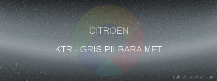 Citroen paint KTR Gris Pilbara Met.