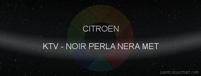 TRISTARcolor Vernice Per Auto Bomboletta Spray Per Citroen KTV Noir