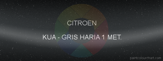 Citroen paint KUA Gris Haria 1 Met.