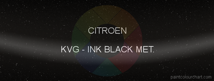 Citroen paint KVG Ink Black Met.