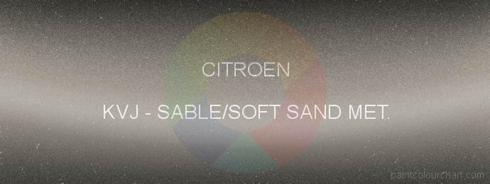 Citroen paint KVJ Sable/soft Sand Met.