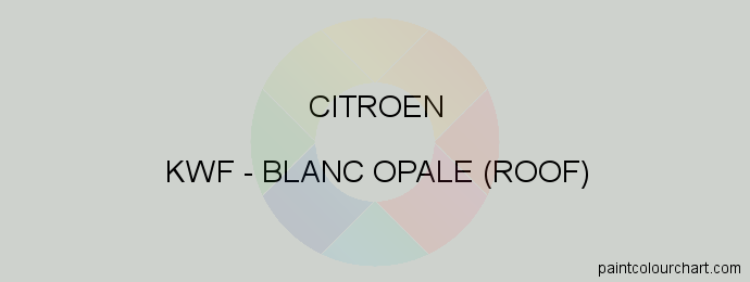 Citroen paint KWF Blanc Opale (roof)