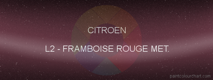 Citroen paint L2 Framboise Rouge Met.