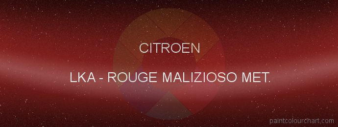 Citroen paint LKA Rouge Malizioso Met.