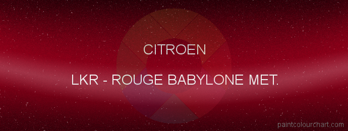 Citroen paint LKR Rouge Babylone Met.