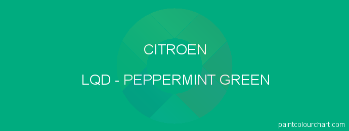 Citroen paint LQD Peppermint Green
