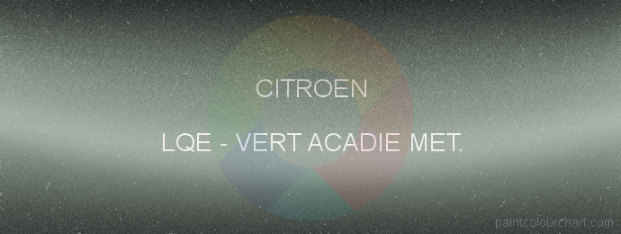 Citroen paint LQE Vert Acadie Met.