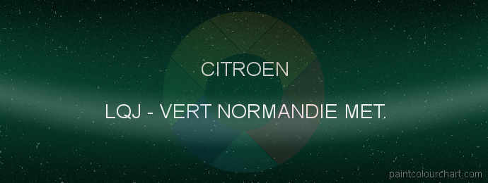 Citroen paint LQJ Vert Normandie Met.
