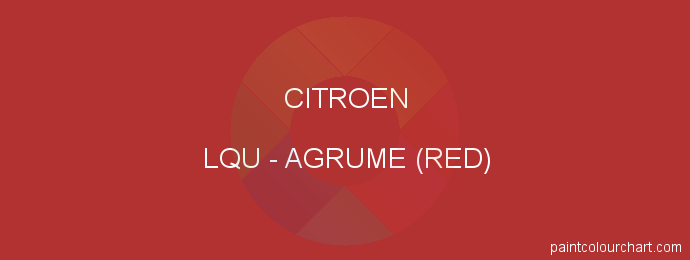 Citroen paint LQU Agrume (red)