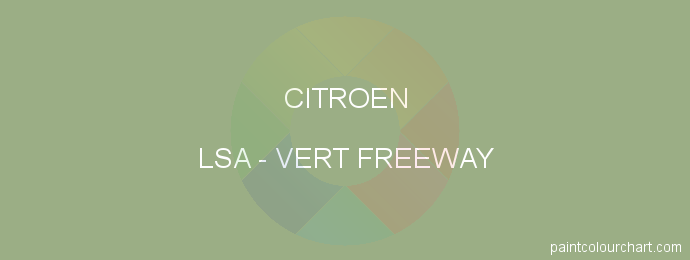 Citroen paint LSA Vert Freeway