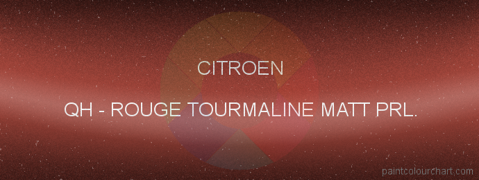 Citroen paint QH Rouge Tourmaline Matt Prl.