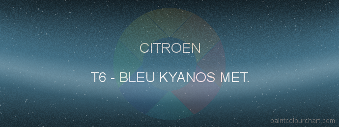 Citroen paint T6 Bleu Kyanos Met.
