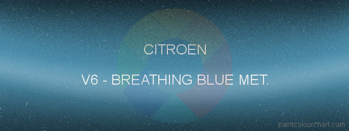 Citroen paint V6 Breathing Blue Met.