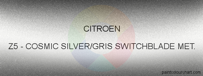 Citroen paint Z5 Cosmic Silver/gris Switchblade Met.