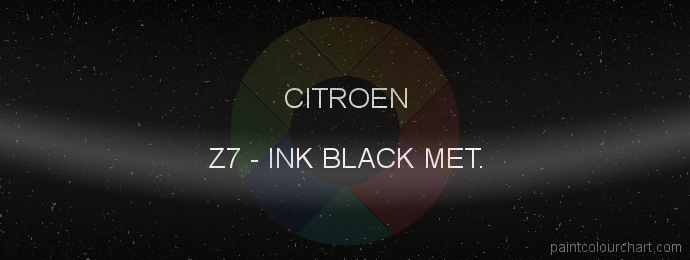 Citroen paint Z7 Ink Black Met.