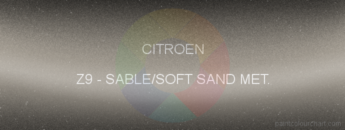 Citroen paint Z9 Sable/soft Sand Met.
