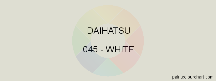 Daihatsu paint 045 White