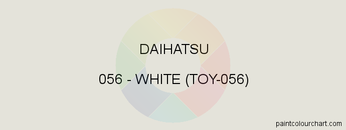Daihatsu paint 056 White (toy-056)