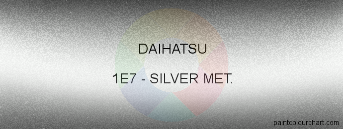 Daihatsu paint 1E7 Silver Met.