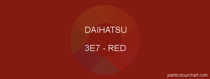 Daihatsu paint 3E7 Red