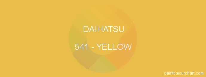 Daihatsu paint 541 Yellow