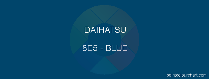 Daihatsu paint 8E5 Blue