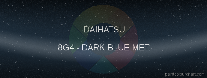 Daihatsu paint 8G4 Dark Blue Met.