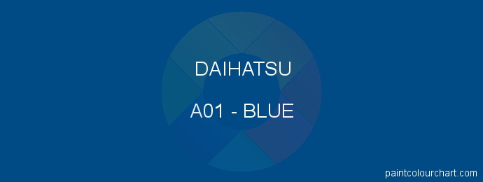 Daihatsu paint A01 Blue