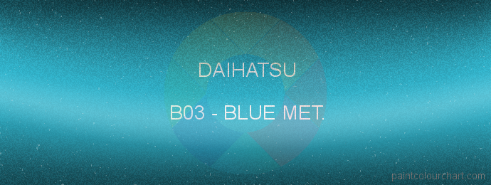 Daihatsu paint B03 Blue Met.