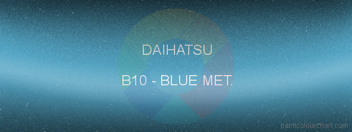 Daihatsu paint B10 Blue Met.