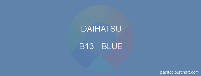Daihatsu paint B13 Blue
