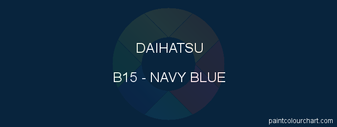 Daihatsu paint B15 Navy Blue