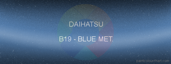 Daihatsu paint B19 Blue Met.