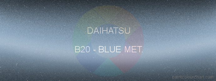 Daihatsu paint B20 Blue Met.